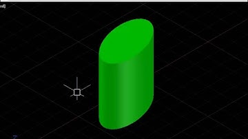 How to draw 3d Elliptical cylinder using AutoCAD Cylinder command