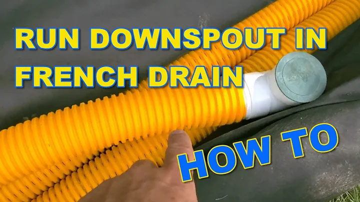 How to Run a Downspout in a French Drain