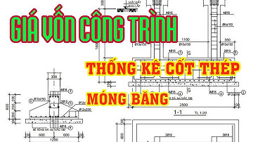 Thống ke cốt thép cấu kiện móng băng : Giá vốn công trình (project cost price)