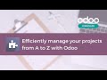 Efficiently manage your projects from A to Z with Odoo