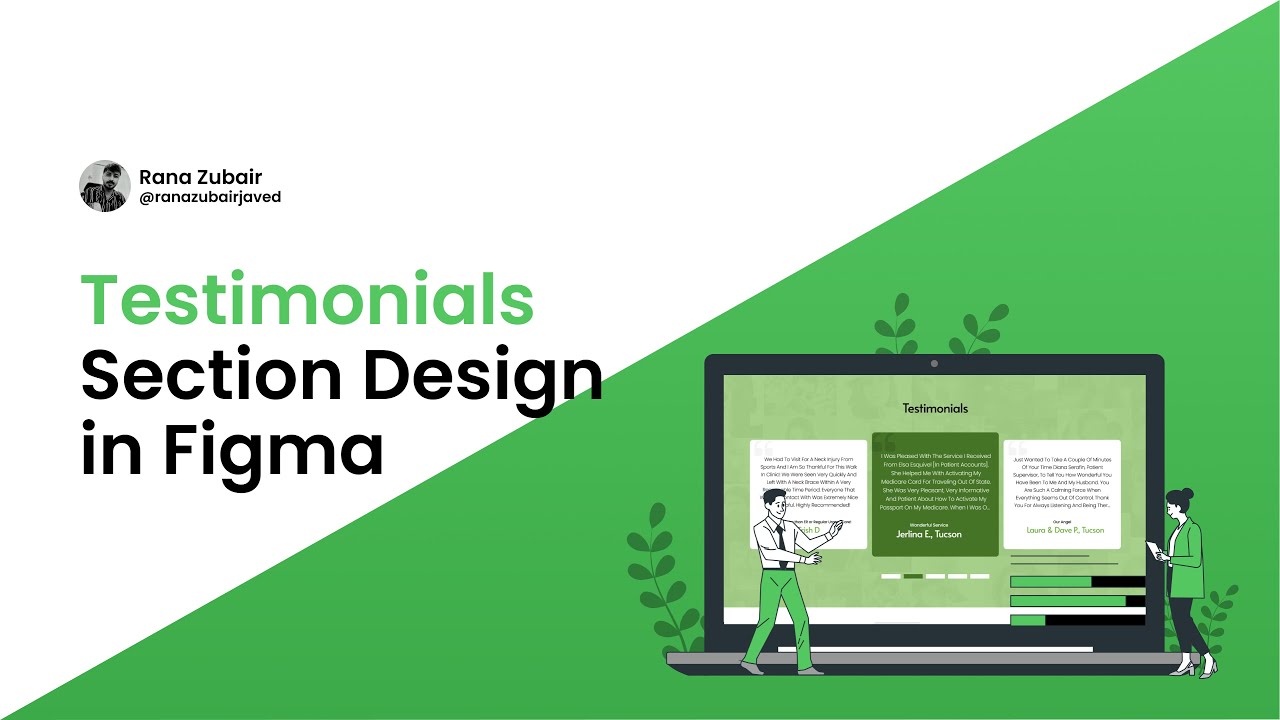 Orthopedic Website Design Part 09 | Testimonials Section in Figma | UI ...