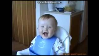 Lauging Baby Reacts to:Fat Man Dunk Fail!