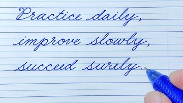 Cursive Writing Quote 117 | Cursive Handwriting Practice | Cursive Writing a to z | Cursive abcd