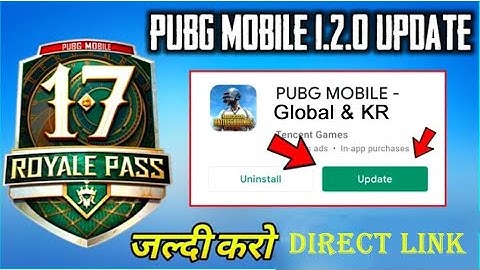 pubg mobile 1.2.0 update | direct link | global & Korean version