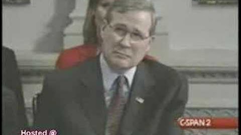 george bush,  he cant talk as always