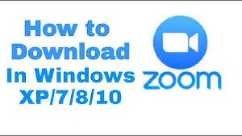 How to install Zoom meeting in Windows 10-8.1-8-7