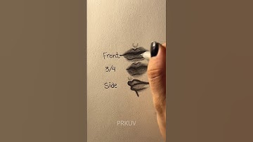 How to draw lips with different angles ft #drawing #tutorial #howtodraw #art #shorts