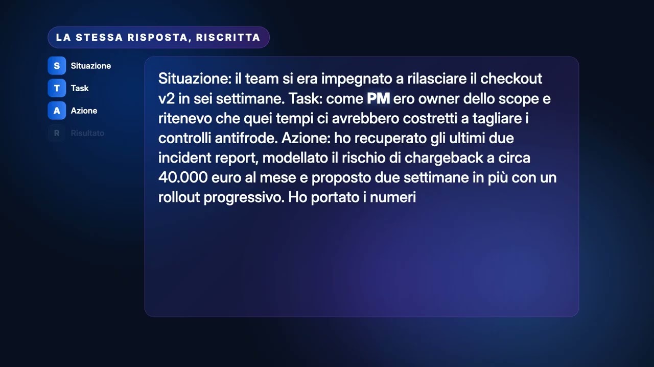 Metodo STAR spiegato: domande reali di colloquio (2026)