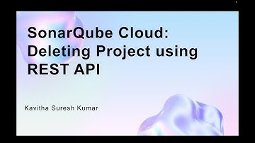 SonarQube Cloud:Deleting Project using REST API
