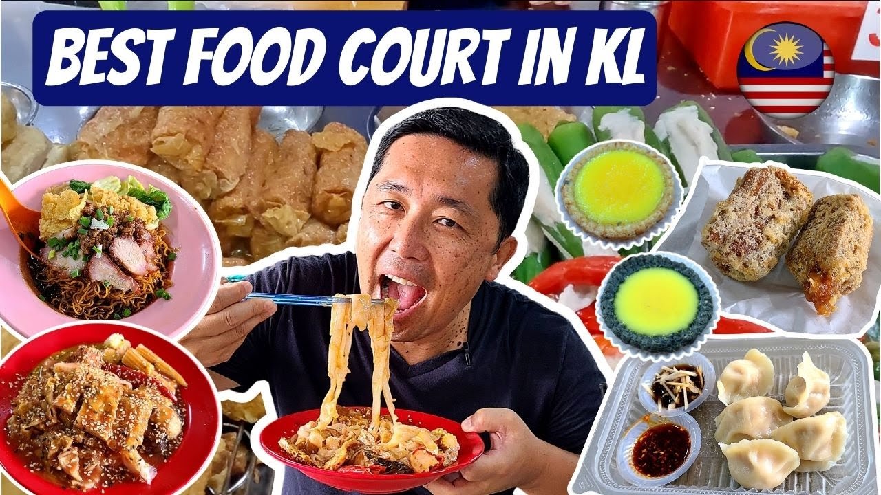 Малазийская еда в КРУПНЕЙШЕМ ТОРГОВОМ ЦЕНТРЕ в Куала-Лумпуре, Малайзия! 🇲🇾 Малазийская уличная еда!