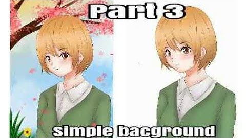 Part 3 : how to make simple background in medibang paint