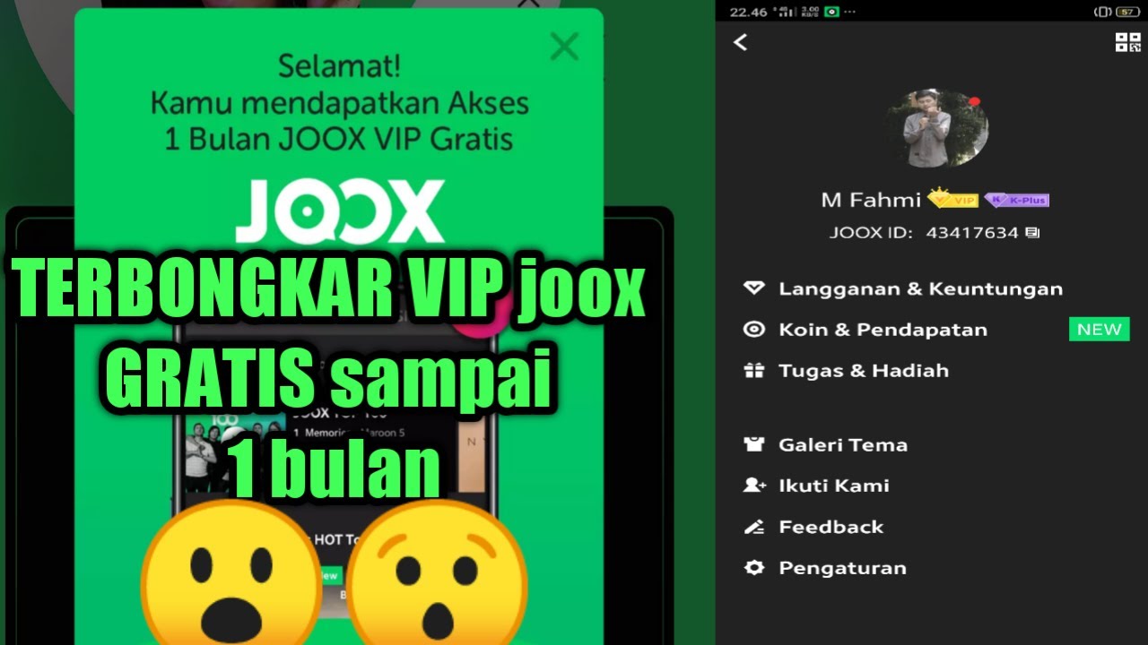 Cara Gratis vip joox YouTube