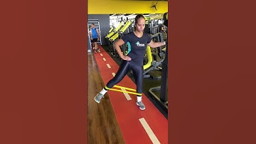 Abdução quadril com elástico