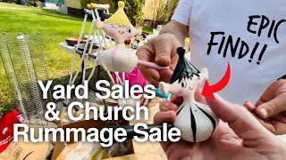 EPIC Yard Sale Find! | Thrifitng Yards Sales, Garage Sales & A Church Rummage Sale 🇨🇦