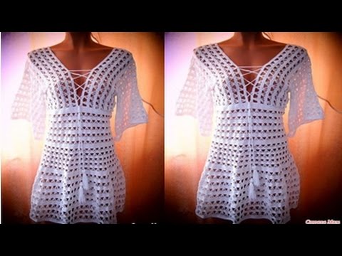 VESTIDOS TEJIDOS A PARA CROCHET 08 YouTube