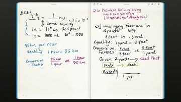 Problem Solving Using Conversion Factors