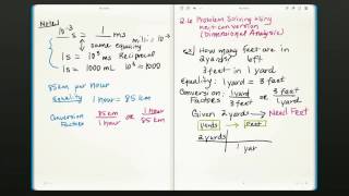 Problem Solving Using Conversion Factors
