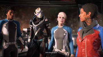 Mass Effect Andromeda on the Tempest After Eos- Staff Meeting