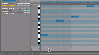11 writing in a new part adjusting velocity and the scale feature in Ableton Live