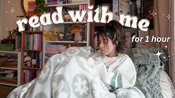 read with me for 1 hour 🕯️ (rain sounds & cozy music)