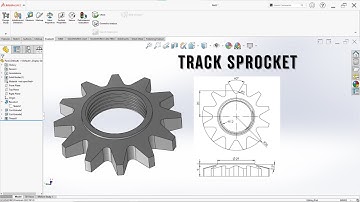 How to Design a Track Sprocket in SOLIDWORKS | Complete Tutorial for Beginners