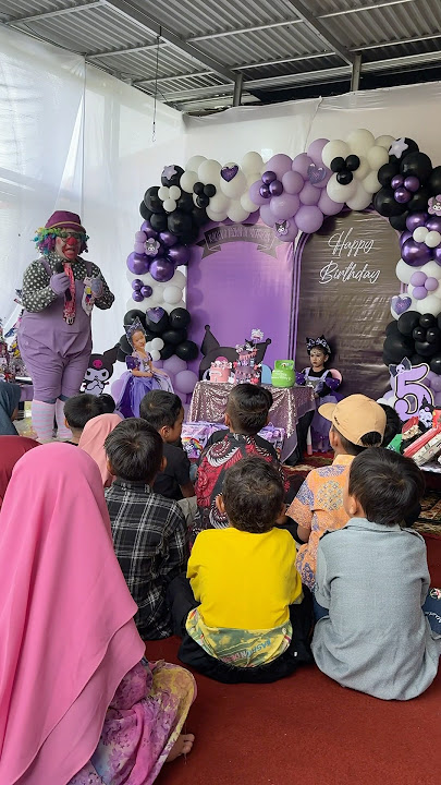 TERIMAKASIH DOA DARI BADUT JOJO BUAT RADEVA🥰😍 #shorts #happybirthday #badut #ulangtahun #happy