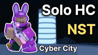 SOLO HARDCORE NST ON CYBER CITY WORLD RECORD (3,000 HP) | Roblox TDS