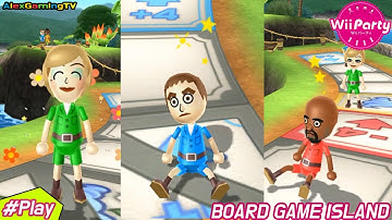 Wii party - Board Game Island (Master CPU, Eng Sub) Player Philip vs Matt vs Alisha vs Sakura