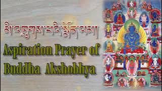 ☸Aspiration Prayer Of Aksobhya Buddha(Tibetan-English)Mithruk Monlam|མི་འཁྲུགས་སྨོན་ལམ|Monks Chant