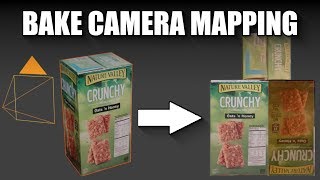 Blender 2.8 Bake camera mapped projected texture tutorial