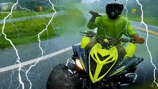Caught in a Severe Thunderstorm ⛈️ 90HP Raptor 700 🤯 Banshee 350 🤯 DS450 🤯