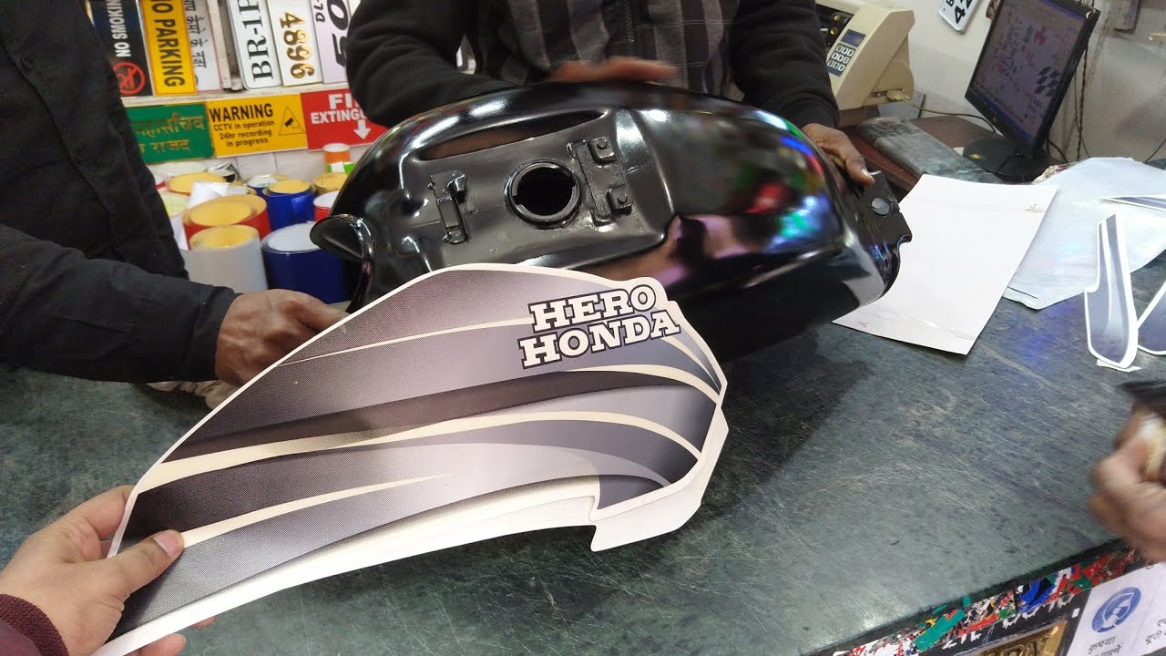 Changing Hero Honda Splendor Graphics Sticker | PATNA BIKES - YouTube