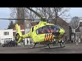 Hulpdiensten uitgerukt voor een MMT Inzet in Zaandam. Traumahelikopter landt op de Burcht!