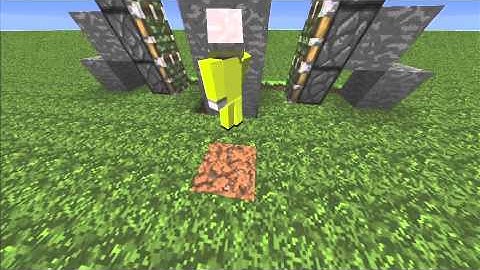 Minecraft 1.5.2 - Best Piston Door [TUTORIAL]