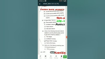 physics (H)  All vbu paper sem6 #previousyearquestion #18-21 #vbu #dse4 #dse3 #core13 #core14