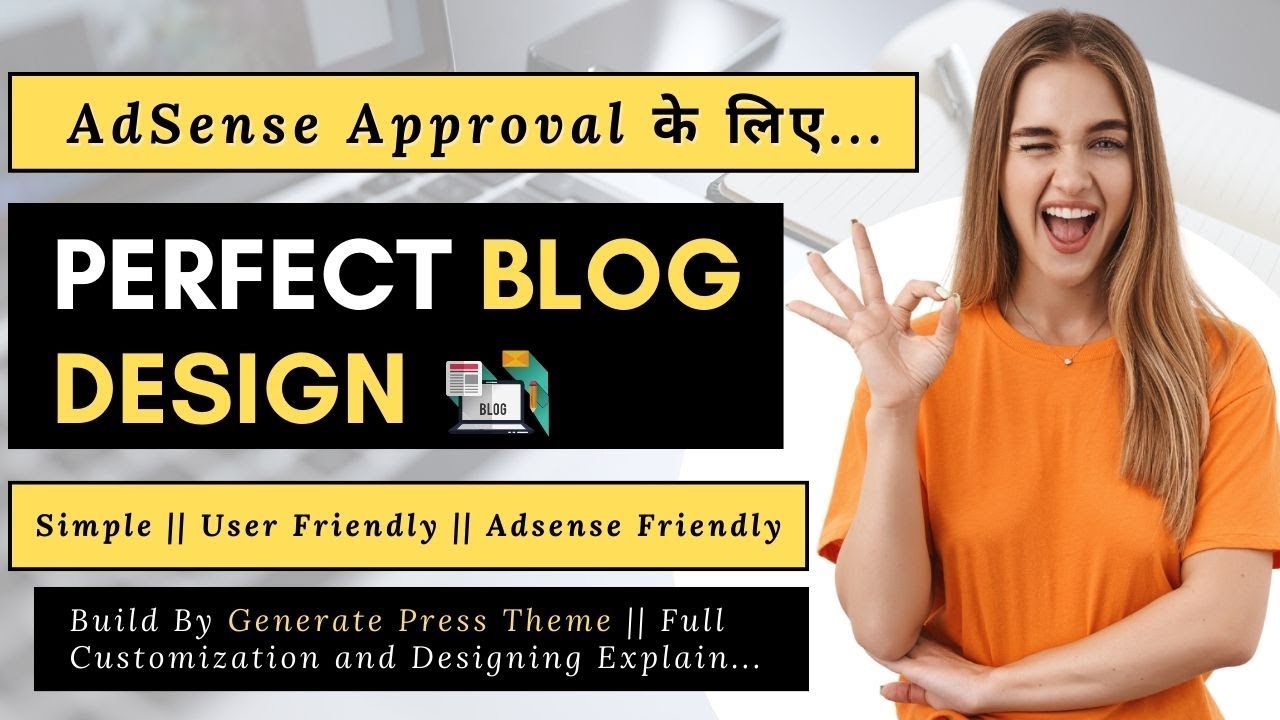 AdSense Friendly Blog Design and Customization || Blog Design kaise ...