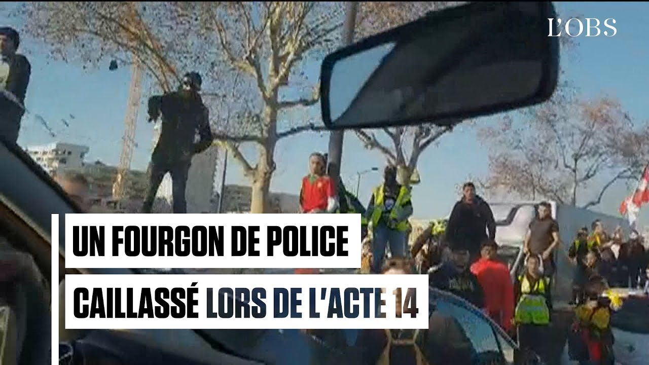 Les images de l'attaque du fourgon de police par des 