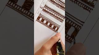 Border design mehndi part 3 #mehndi #border #shorts #art