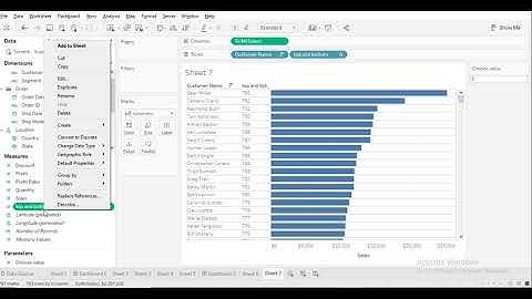 Tableau -  Top and Bottom N using Rank function
