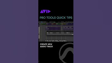 Learn how to create a new audio track in Pro Tools