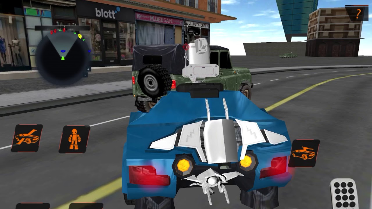 Flying Police Car Robot