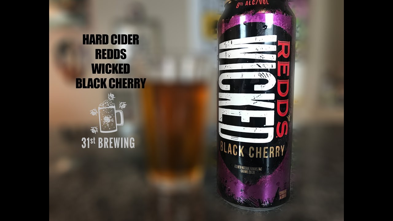 Redd's Wicked Black Cherry Hard Cider Review YouTube