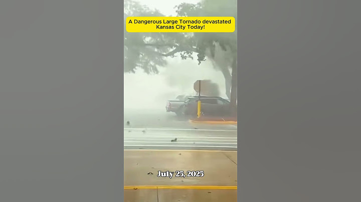 A Dangerous Large Tornado devastated Kansas City Today!#tornado #storm #rain #wind #disaster #severe