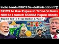 India Leads BRICS De-dollarisation: NDB to Launch $500M Rupee Bonds for Global Use