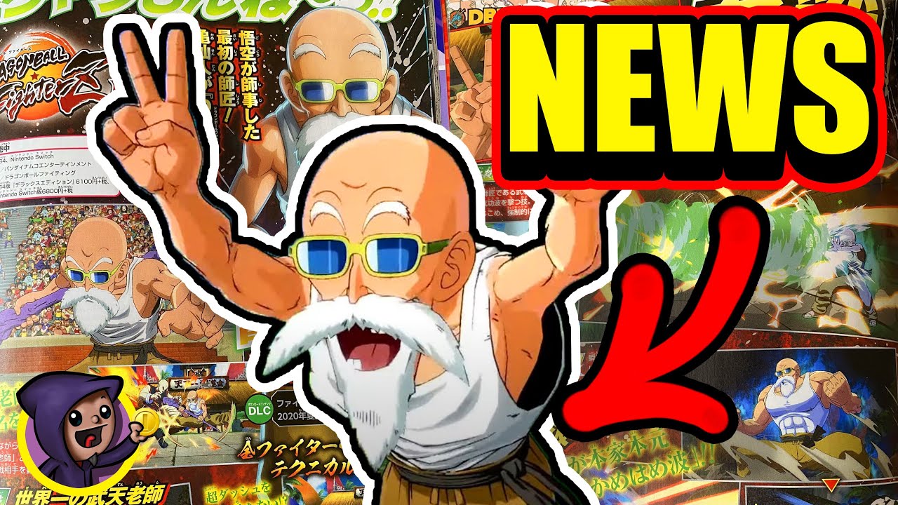 News Master Roshi Super Dash Works Like This Dragonball Fighterz Vjump Scans Youtube