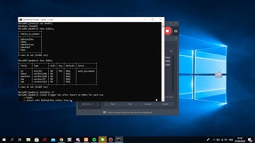 Teknologi Basis Data] Tutorial Membuat Trigger di CMD