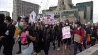 London anti-racism protest in support of US demos