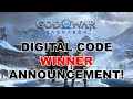 God of War Ragnarok Digital Code Giveaway WINNER Announcement!