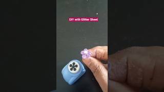 DIY with Glitter Sheet 🪩 #diy #glittersheetcraft #glittersheet