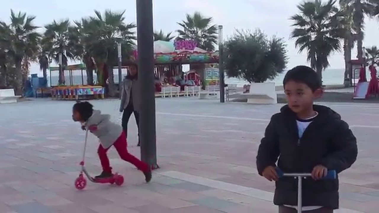 Kids on Scooters in La Mata, Torrevieja,Spain YouTube